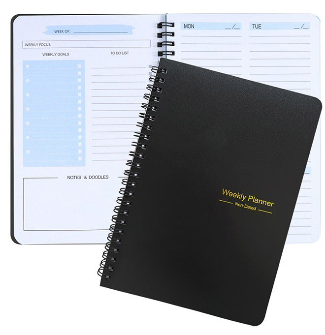 Black A5 notebook